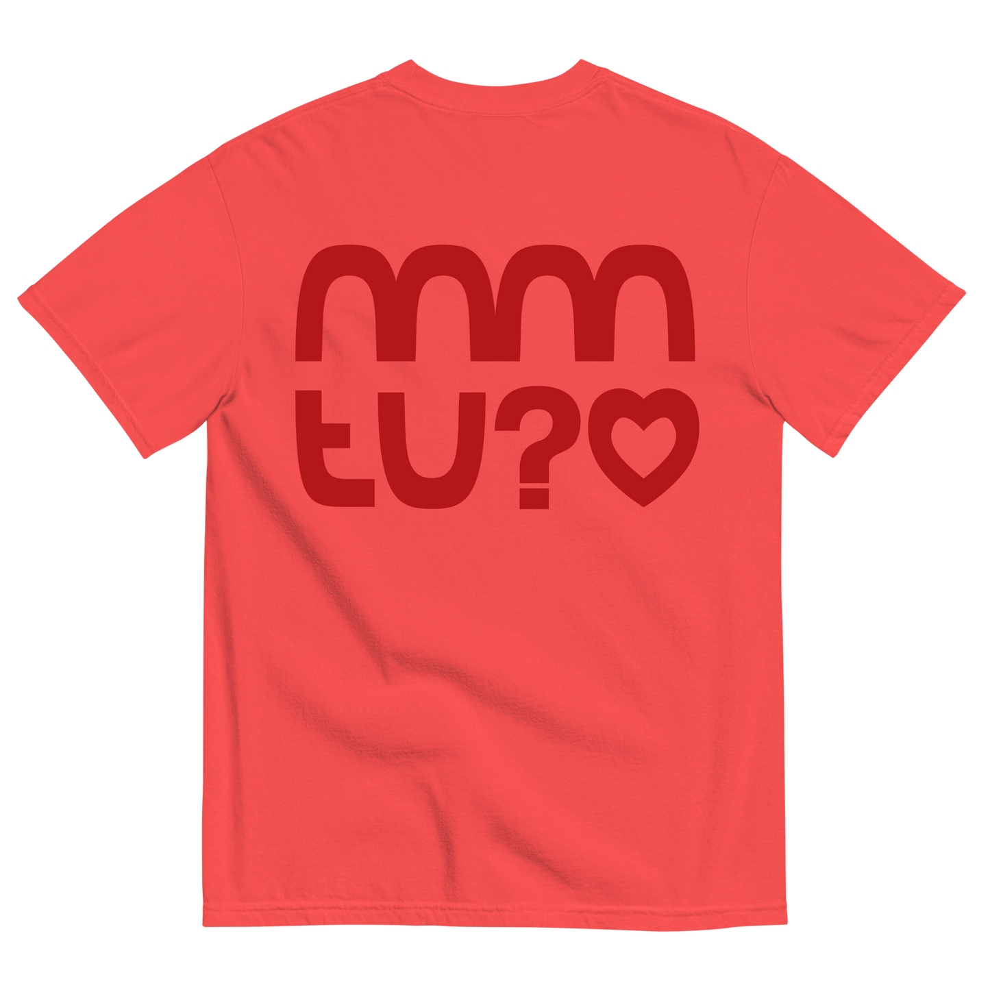 TEE LOGO ROUGE #02 | MMTU?<3