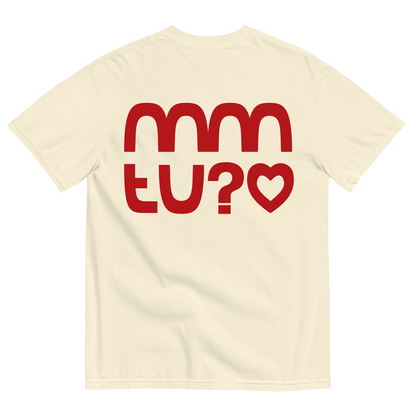 TEE LOGO ROUGE #01 | MMTU?<3